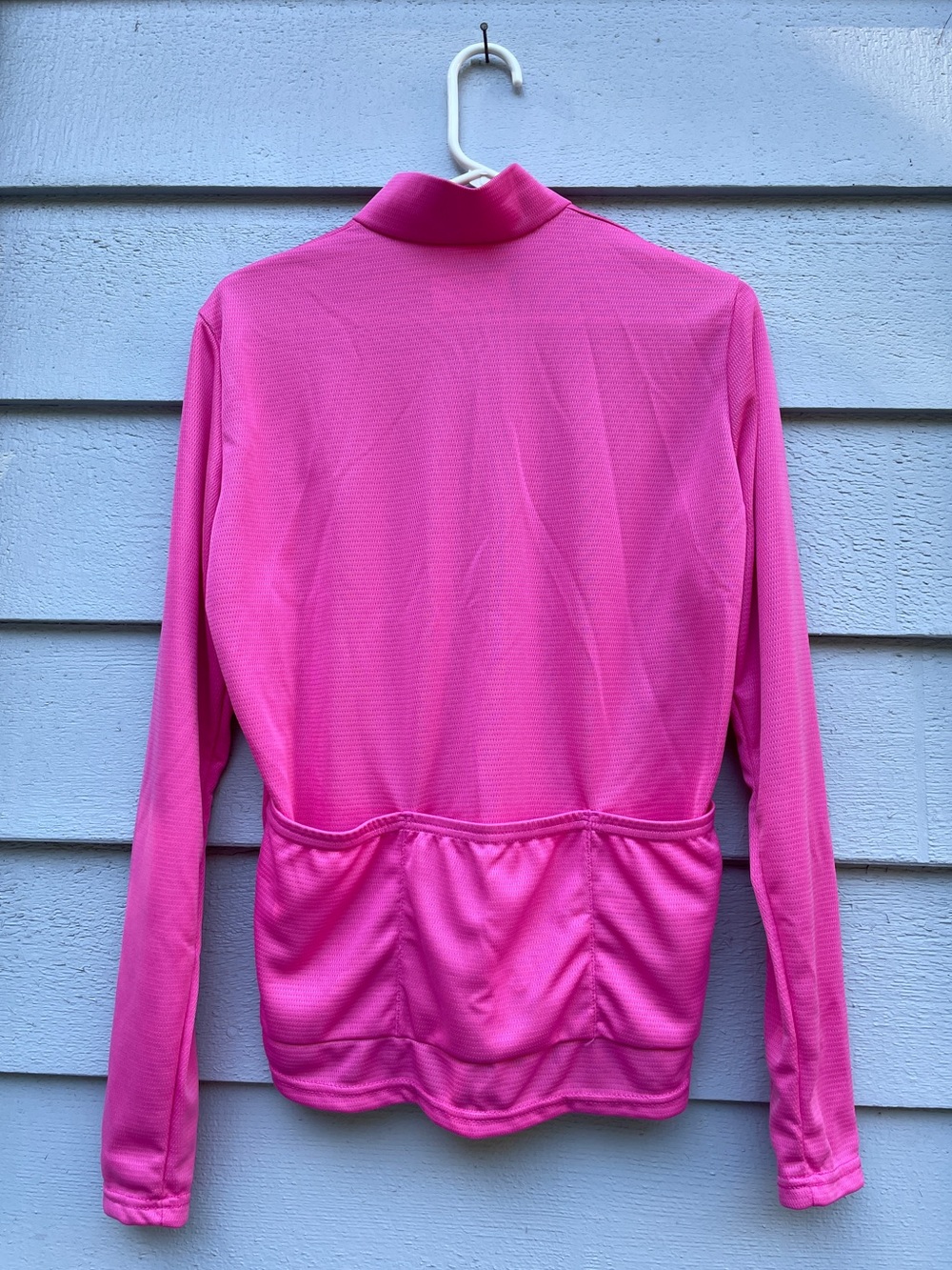 Performance Technical Women’s Half-Zip Cycling Long Sleeve Jersey, Size XL, Pink - Picture 4 of 6